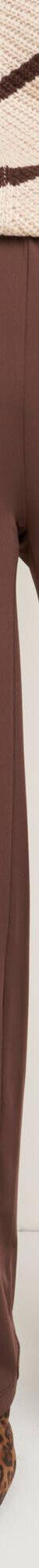 Pantalon large en maille, taille élastiquée (chocolat) Pantalon large en maille, taille élastiquée (chocolat)